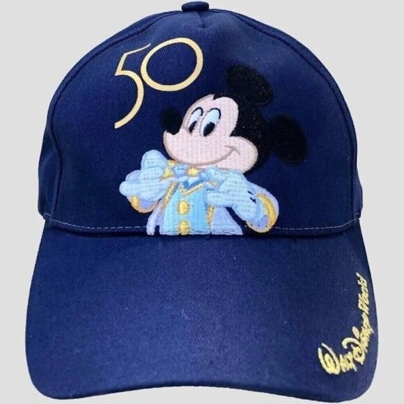 Walt Disney World 50th Anniversary Mickey Mouse Baseball Cap Youth NWOT - Picture 1 of 6